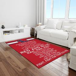 NCAA Ole Miss Rebels Sport Basketball And Foolball Team Logo Rectangle Area Rug OMR30