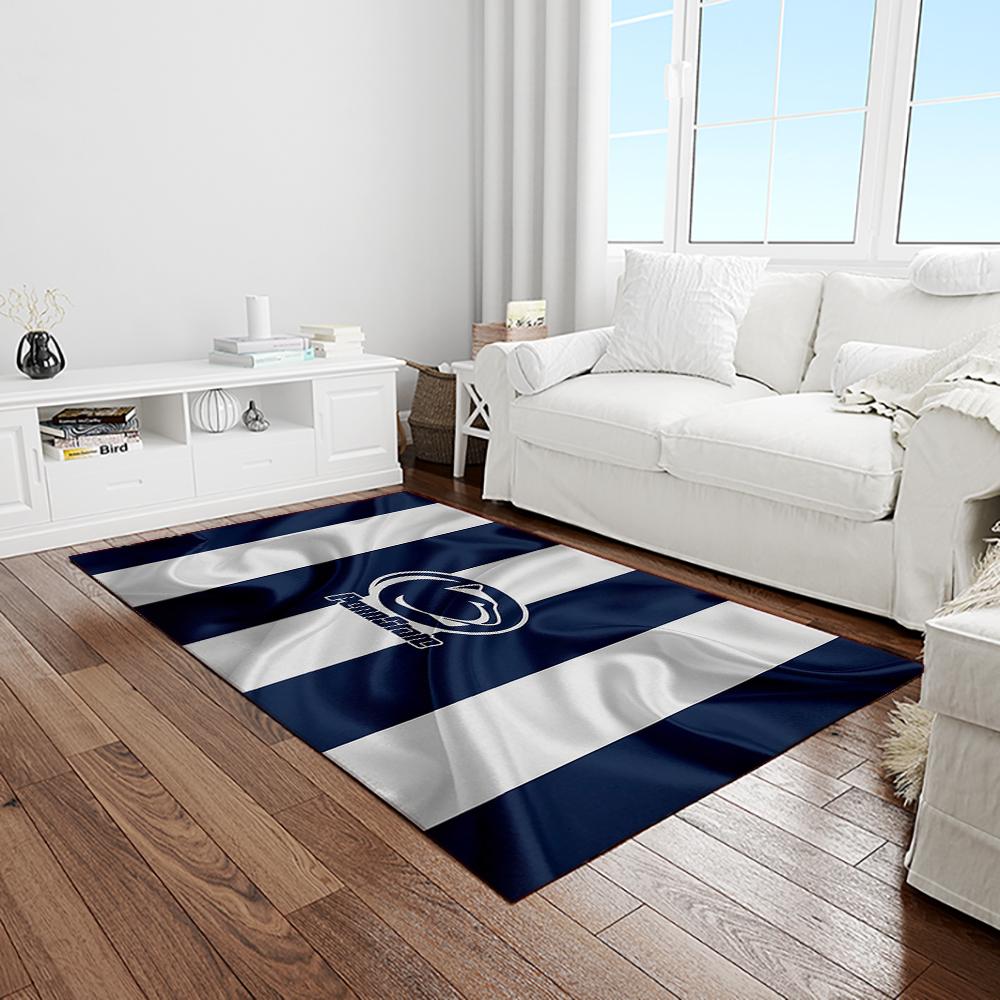 NCAA Penn State Nittany Lions College Sport Basketball And Foolball Team Logo Rectangle Area Rug PSNL12