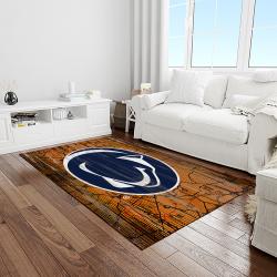 NCAA Penn State Nittany Lions College Sport Basketball And Foolball Team Logo Rectangle Area Rug PSNL31