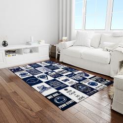 NCAA Penn State Nittany Lions College Sport Basketball And Foolball Team Logo Rectangle Area Rug PSNL46