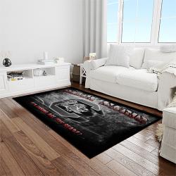 NCAA South Carolina Gamecocks College Sport Basketball And Foolball Team Logo Rectangle Area Rug SCG21