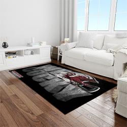 NCAA South Carolina Gamecocks College Sport Basketball And Foolball Team Logo Rectangle Area Rug SCG22