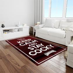 NCAA South Carolina Gamecocks College Sport Basketball And Foolball Team Logo Rectangle Area Rug SCG25