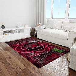 NCAA South Carolina Gamecocks College Sport Basketball And Foolball Team Logo Rectangle Area Rug SCG29