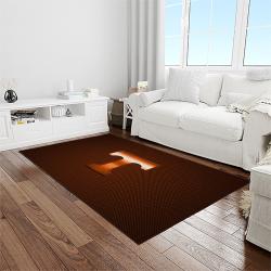 NCAA Tennessee Volunteers College Sport Basketball And Foolball Team Logo Rectangle Area Rug TVS06