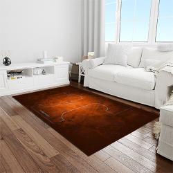 NCAA Tennessee Volunteers College Sport Basketball And Foolball Team Logo Rectangle Area Rug TVS07