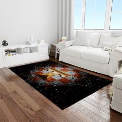 NCAA Tennessee Volunteers College Sport Basketball And Foolball Team Logo Rectangle Area Rug TVS12