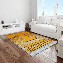 NCAA Tennessee Volunteers College Sport Basketball And Foolball Team Logo Rectangle Area Rug TVS22
