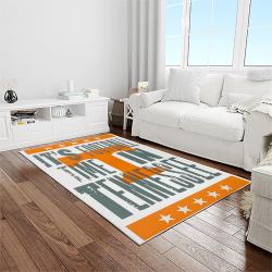 NCAA Tennessee Volunteers College Sport Basketball And Foolball Team Logo Rectangle Area Rug TVS29