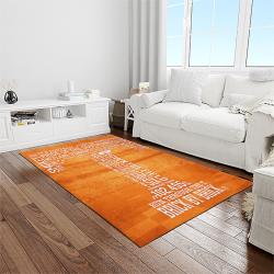 NCAA Tennessee Volunteers College Sport Basketball And Foolball Team Logo Rectangle Area Rug TVS30