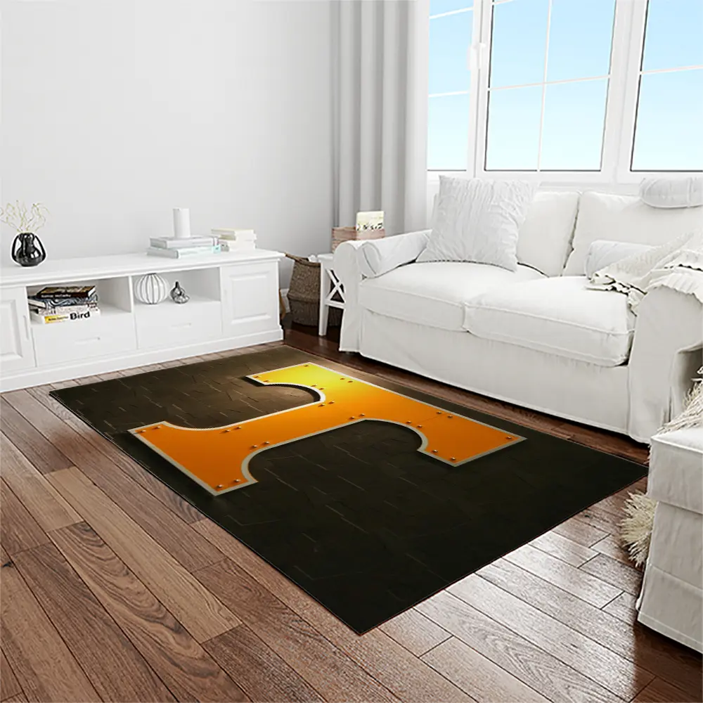 NCAA Tennessee Volunteers College Sport Basketball And Foolball Team Logo Rectangle Area Rug TVS42
