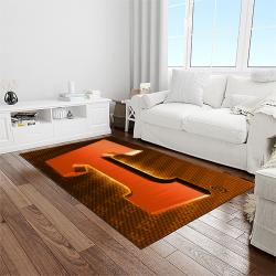 NCAA Tennessee Volunteers College Sport Basketball And Foolball Team Logo Rectangle Area Rug TVS43