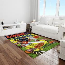 NCAA Tennessee Volunteers College Sport Basketball And Foolball Team Logo Rectangle Area Rug TVS45