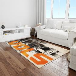 NCAA Tennessee Volunteers College Sport Basketball And Foolball Team Logo Rectangle Area Rug TVS47