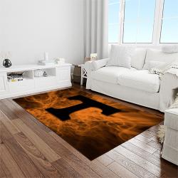 NCAA Tennessee Volunteers College Sport Basketball And Foolball Team Logo Rectangle Area Rug TVS58