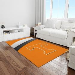 NCAA Tennessee Volunteers College Sport Basketball And Foolball Team Logo Rectangle Area Rug TVS63