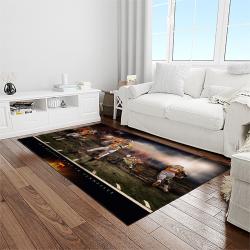 NCAA Tennessee Volunteers College Sport Basketball And Foolball Team Logo Rectangle Area Rug TVS64