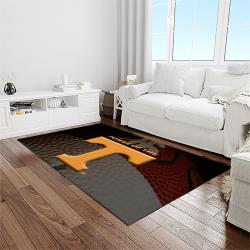 NCAA Tennessee Volunteers College Sport Basketball And Foolball Team Logo Rectangle Area Rug TVS66