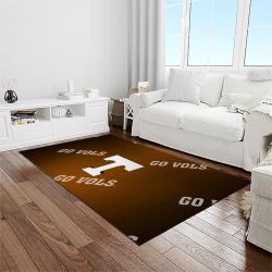 NCAA Tennessee Volunteers College Sport Basketball And Foolball Team Logo Rectangle Area Rug TVS68