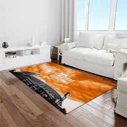 NCAA Tennessee Volunteers College Sport Basketball And Foolball Team Logo Rectangle Area Rug TVS69