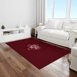 NCAA Texas A&M Aggies College Sport Basketball And Foolball Team Logo Rectangle Area Rug TAMA11
