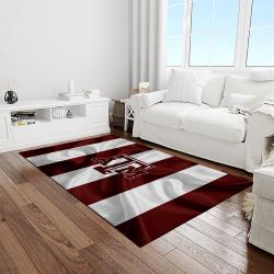 NCAA Texas A&M Aggies College Sport Basketball And Foolball Team Logo Rectangle Area Rug TAMA13