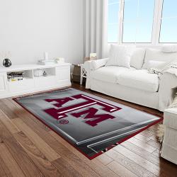 NCAA Texas A&M Aggies College Sport Basketball And Foolball Team Logo Rectangle Area Rug TAMA50