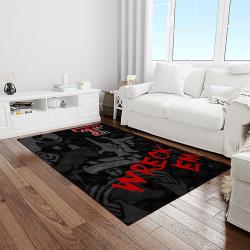 NCAA Texas Tech Red Raiders Sport Basketball And Foolball Team Logo Rectangle Area Rug TTRR13