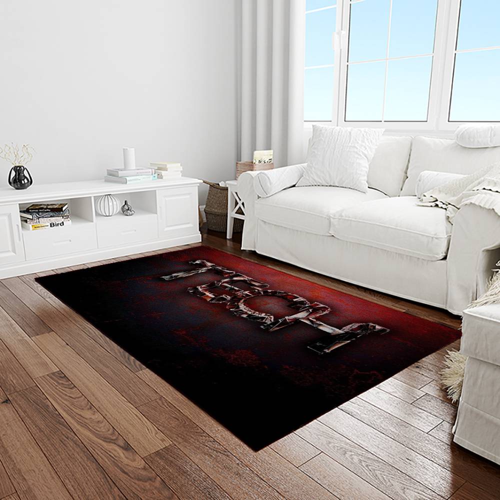 NCAA Texas Tech Red Raiders Sport Basketball And Foolball Team Logo Rectangle Area Rug TTRR18