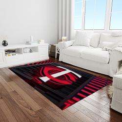 NCAA Texas Tech Red Raiders Sport Basketball And Foolball Team Logo Rectangle Area Rug TTRR40