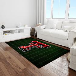 NCAA Texas Tech Red Raiders Sport Basketball And Foolball Team Logo Rectangle Area Rug TTRR49