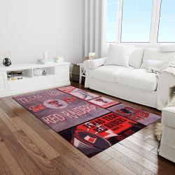 NCAA Texas Tech Red Raiders Sport Basketball And Foolball Team Logo Rectangle Area Rug TTRR56
