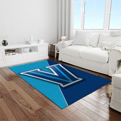 NCAA Villanova Wildcats Sport Basketball And Foolball Team Logo Rectangle Area Rug VW03