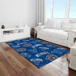 NCAA Villanova Wildcats Sport Basketball And Foolball Team Logo Rectangle Area Rug VW04