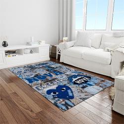 NCAA Villanova Wildcats Sport Basketball And Foolball Team Logo Rectangle Area Rug VW06