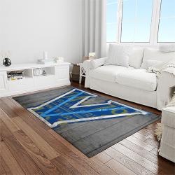NCAA Villanova Wildcats Sport Basketball And Foolball Team Logo Rectangle Area Rug VW10