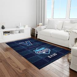 NCAA Villanova Wildcats Sport Basketball And Foolball Team Logo Rectangle Area Rug VW11
