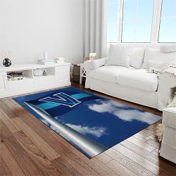 NCAA Villanova Wildcats Sport Basketball And Foolball Team Logo Rectangle Area Rug VW12