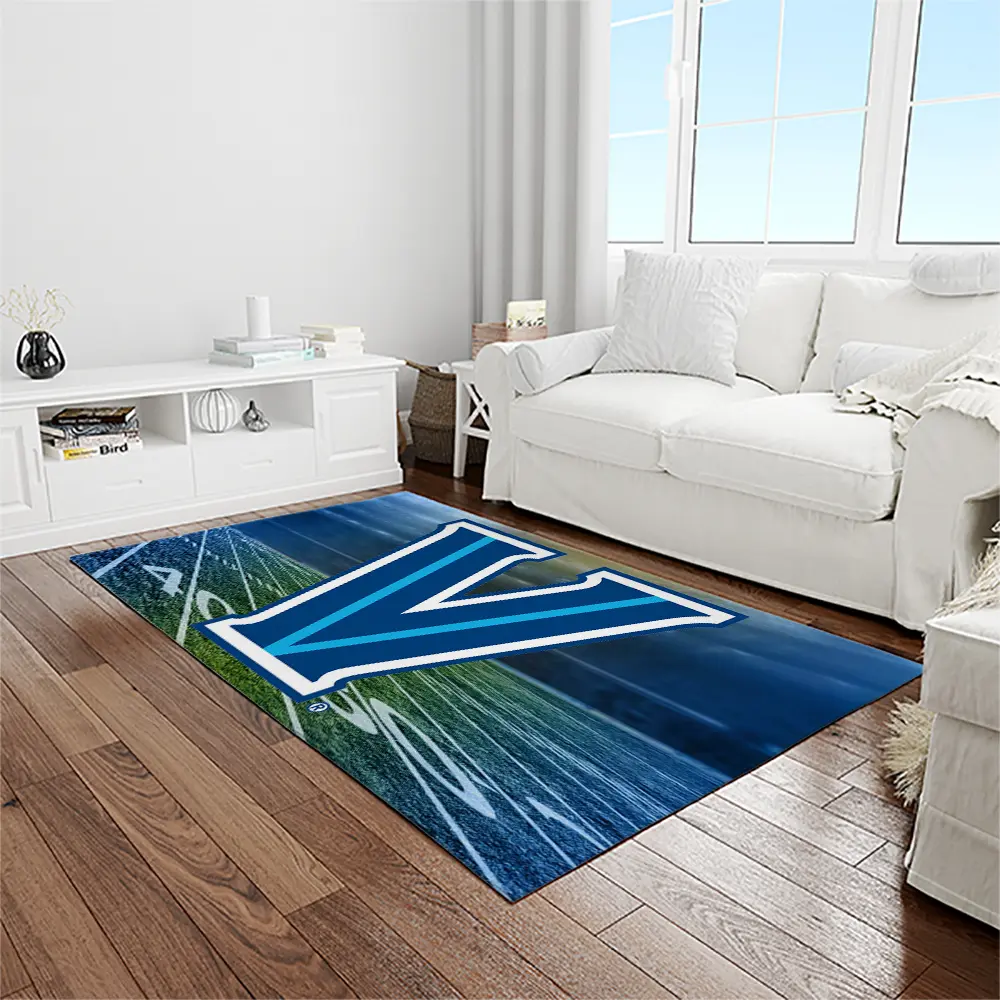 NCAA Villanova Wildcats Sport Basketball And Foolball Team Logo Rectangle Area Rug VW14