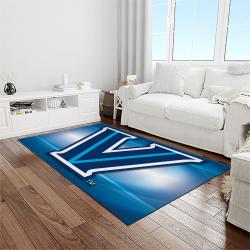NCAA Villanova Wildcats Sport Basketball And Foolball Team Logo Rectangle Area Rug VW15