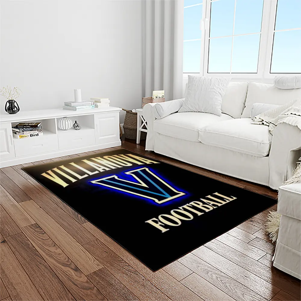 NCAA Villanova Wildcats Sport Basketball And Foolball Team Logo Rectangle Area Rug VW16