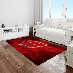 NCAA Wisconsin Badgers College Sport Basketball And Foolball Team Logo Rectangle Area Rug WB23
