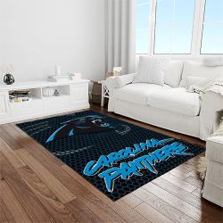 NFL Carolina Panthers Football Team Logo Rectangle Area Rug CP01