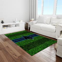 NFL Carolina Panthers Football Team Logo Rectangle Area Rug CP09