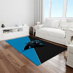 NFL Carolina Panthers Football Team Logo Rectangle Area Rug CP10