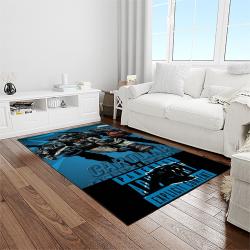 NFL Carolina Panthers Football Team Logo Rectangle Area Rug CP14