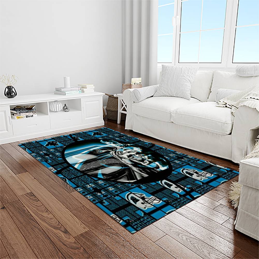NFL Carolina Panthers Football Team Logo Rectangle Area Rug CP18