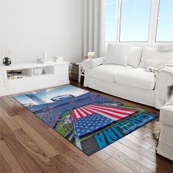 NFL Carolina Panthers Football Team Logo Rectangle Area Rug CP20