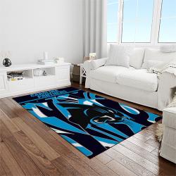 NFL Carolina Panthers Football Team Logo Rectangle Area Rug CP22