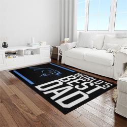 NFL Carolina Panthers Football Team Logo Rectangle Area Rug CP34